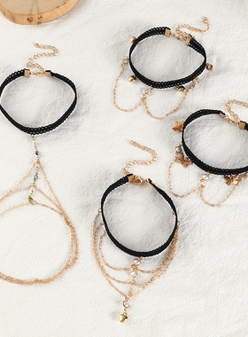 Bohemian Butterfly Heart Pearl Charm Upper Bracelet Women