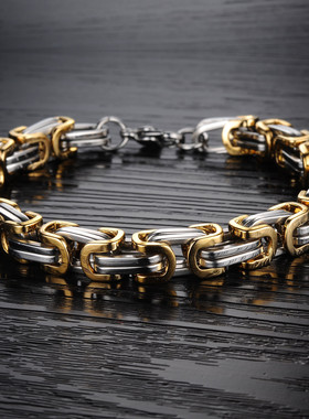 HNSP 8MM Stainless Steel Hand Chain For Men Bracelet