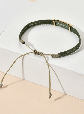 2024 Bohemian Handmade Woven Rope Chain Bracelet Ethnic Adju