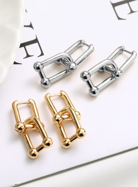 Foxanry INS Fashion 925 Stamp Earrings for Women Creative