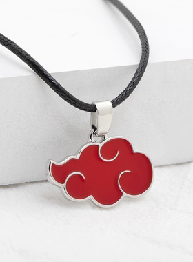 Red Cloud Pendant Necklace for Women Japanese Anime