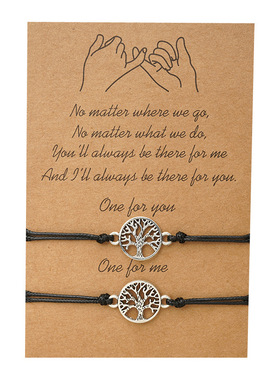 Fashion Jewelry Handmade Braided Rope Bangle Geometry Charm