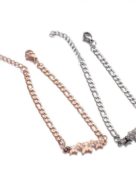 1PC 304 Stainless Steel Stylish Bracelets Gold Color