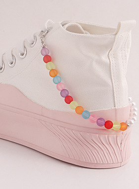 Cute Simulated Pearl Anklets For Women Bear Acrylic Bead