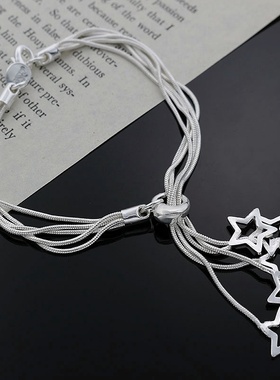 wholesale 925 Sterling Silver star cute chain women lady