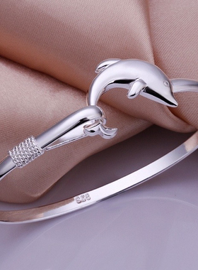 925 silver bracelet bangle for Women wedding girl favorite