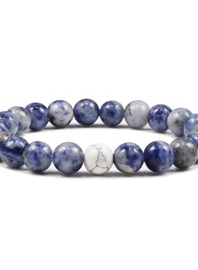 10 Colors Buddhist Natural Stone Beaded Bracelet Charm