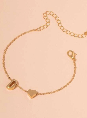 New Punk 26 Alphabet With Heart Pendant Summer Beach