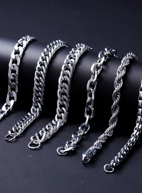 2023 New Trendy 316L Stainless Steel Base Chain Bracelet