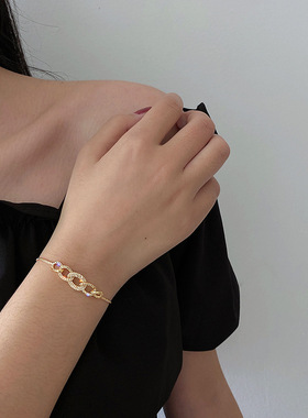 Classic Luxury Geometric Tennis Bracelet For Women New