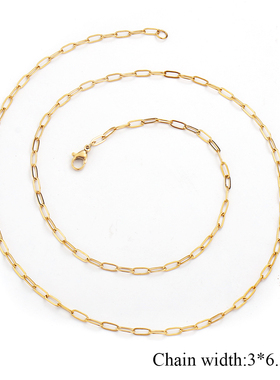 Fashion Classic Temperament Chain Necklace Women Stainless