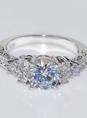 Exquisite Fashion Silver Color Engagement Rings for Women