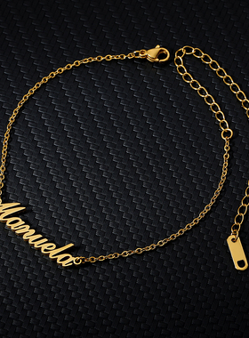 Personalized Custom Name Anklets For Women Gold Silver Colo