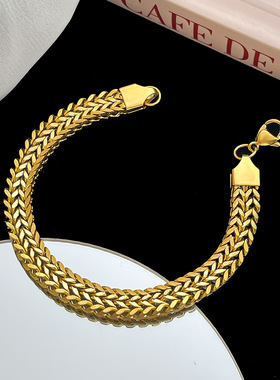 Elegant Stainless Steel Big Thick Chain Link Bracelets for