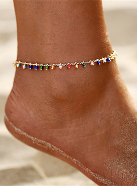 Bohemian Turkish Eyes Beads Anklets For Women Summer Ocean