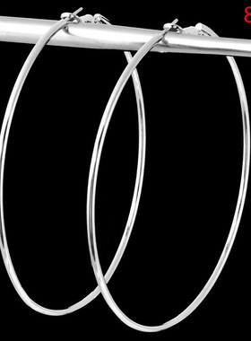 EKUSTYEE Brand 4 Size Big Hoop Earring for Women Jewelry