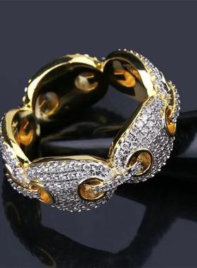 Uban Link Chain Exaggerated Street Artist Ring For Women Me