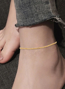 316 l stainless steel  women chain anklet jewelry Shiny