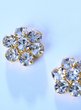 Chic Flower Crystal Chest Stickers Neck Jewelry for Women