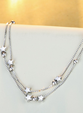 sterling silver Beautiful stars Bracelets for women korean