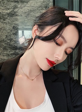 Classic Simple Ball Pendant Titanium Steel Short Necklace