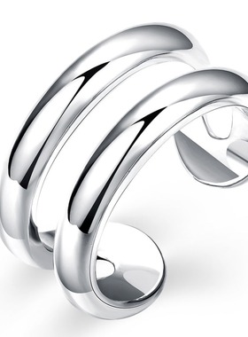 925 Sterling silver 4pc/set fashion Charm Finger Ring Set