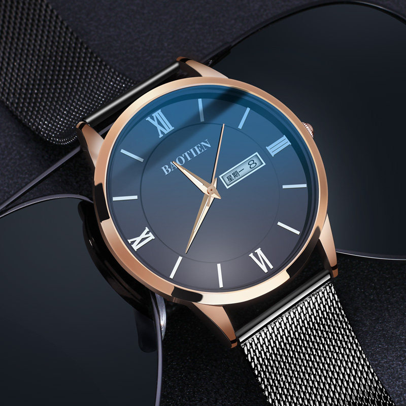 刻字进口机芯男女防水概念韩版手表 宝缇恩国产腕表