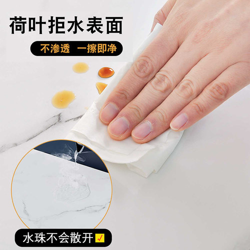 仿瓷砖贴纸自粘遮丑贴pvc墙面背景墙防水仿大理石墙板铝塑板墙贴 - 图3