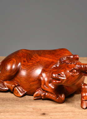 花梨家居客厅老板桌送礼品木雕