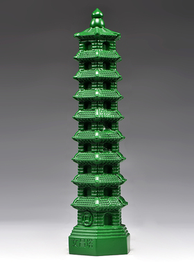 实木文昌塔家居客厅书房装饰