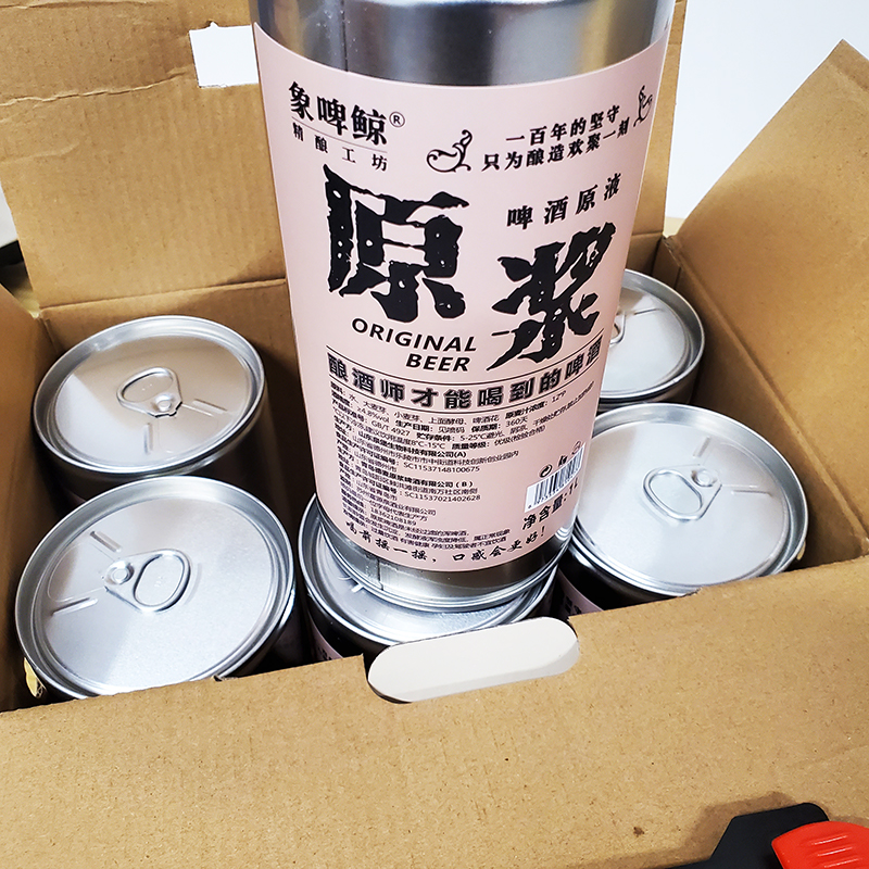 青岛特产原浆啤酒精酿啤酒1L*6桶装象啤鲸扎啤生啤鲜啤黄啤酒原液-图0