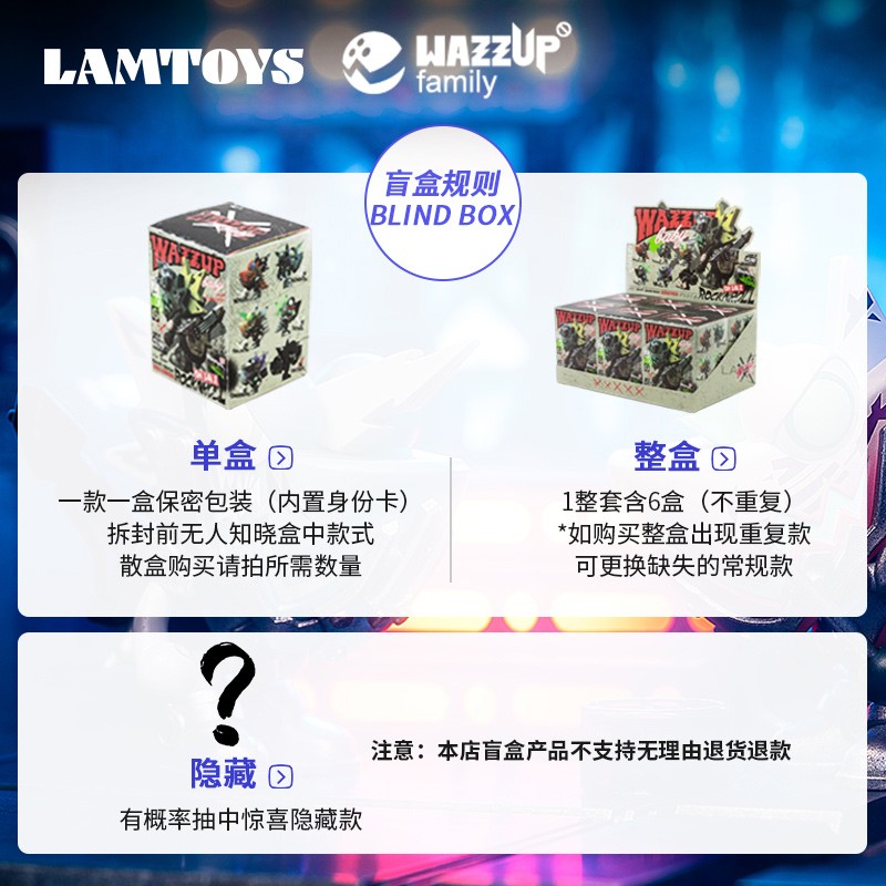 正版现货LAMTOYS变色龙盲盒第8代废土乐队手办八代机械朋克人偶 - 图2