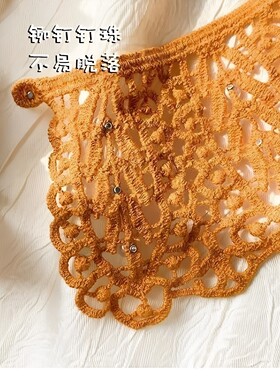【贝珠蕾丝假领】韩版花边女士