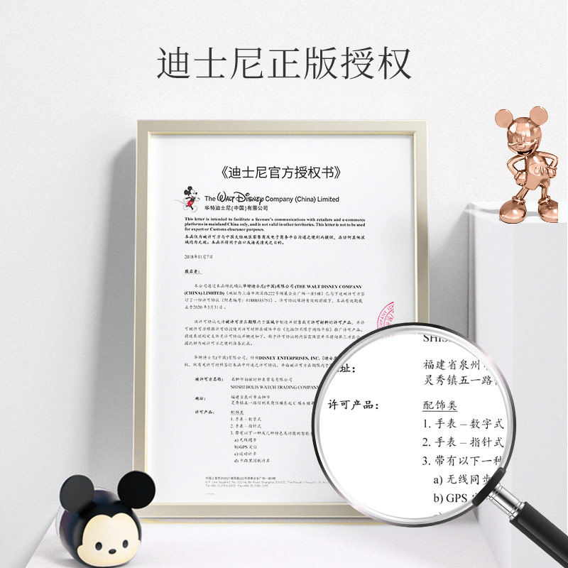 迪士尼女学生独角兽联名ins电子表 潮色绘国产腕表