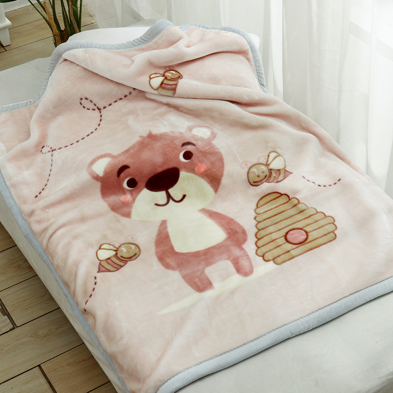 儿童毛毯小被子加厚冬季新生婴幼儿园午睡外出可礼盒装宝宝铺床垫