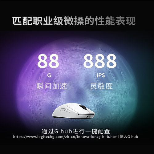 罗技GPW2金刚无线鼠标gpw二代电竞专用FPS 8K升级外设G Pro系列 - 图2