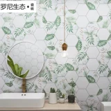 Нордическая кухонная настенная плитка ванная комната для ванной комнаты шестиугольная кирпичная балкона против стекла плитки шестиугольной плитки плитки