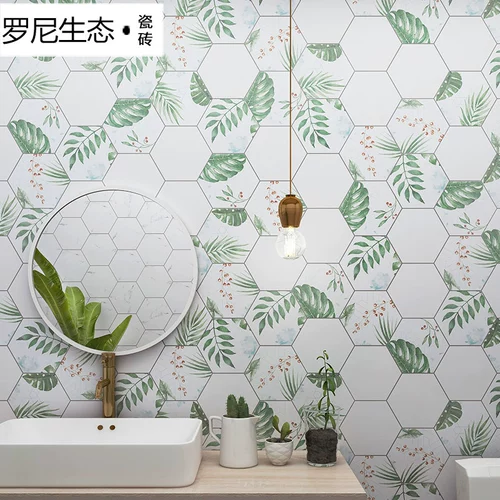 Нордическая кухонная настенная плитка ванная комната для ванной комнаты шестиугольная кирпичная балкона против стекла плитки шестиугольной плитки плитки