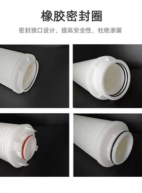 40寸大通量滤芯3MPALL款大流量折叠滤芯电厂除铁制氢污水厂过滤