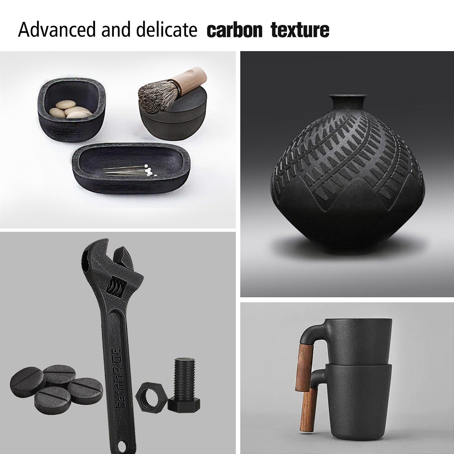 打印机3D打印耗材碳纤维 PLA-CF高强度不断丝 入门高性价比 1.75mm 1kg,淘宝优惠券,粉丝福利购,淘宝优惠卷