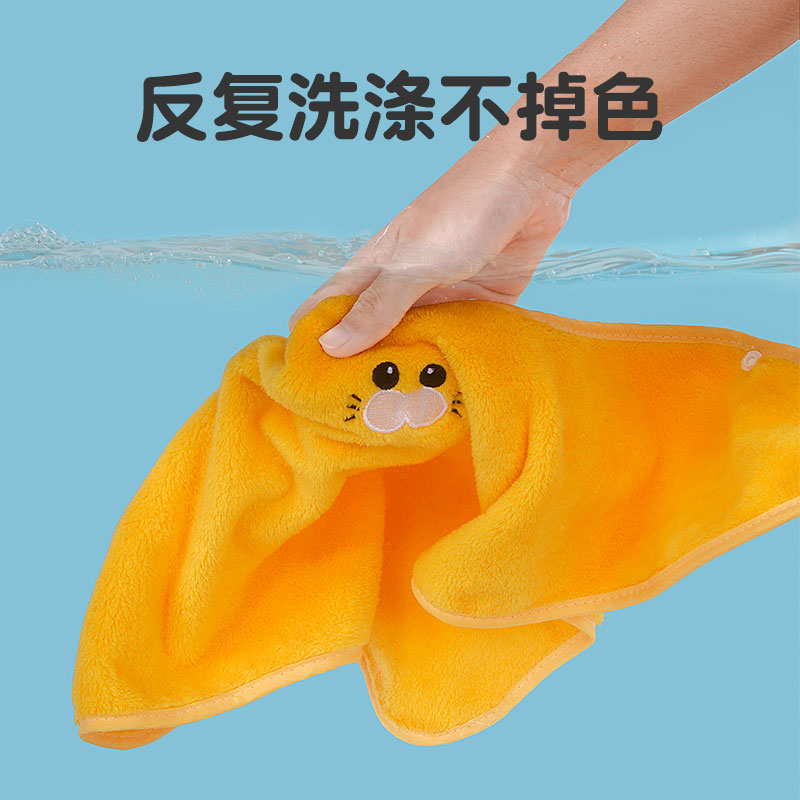 儿童洗漱巾洗脸刷牙围兜宝宝防水围嘴多功能毛巾不脏不湿衣漱口巾