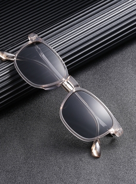 90后时尚纯钛板材超轻女男太阳镜