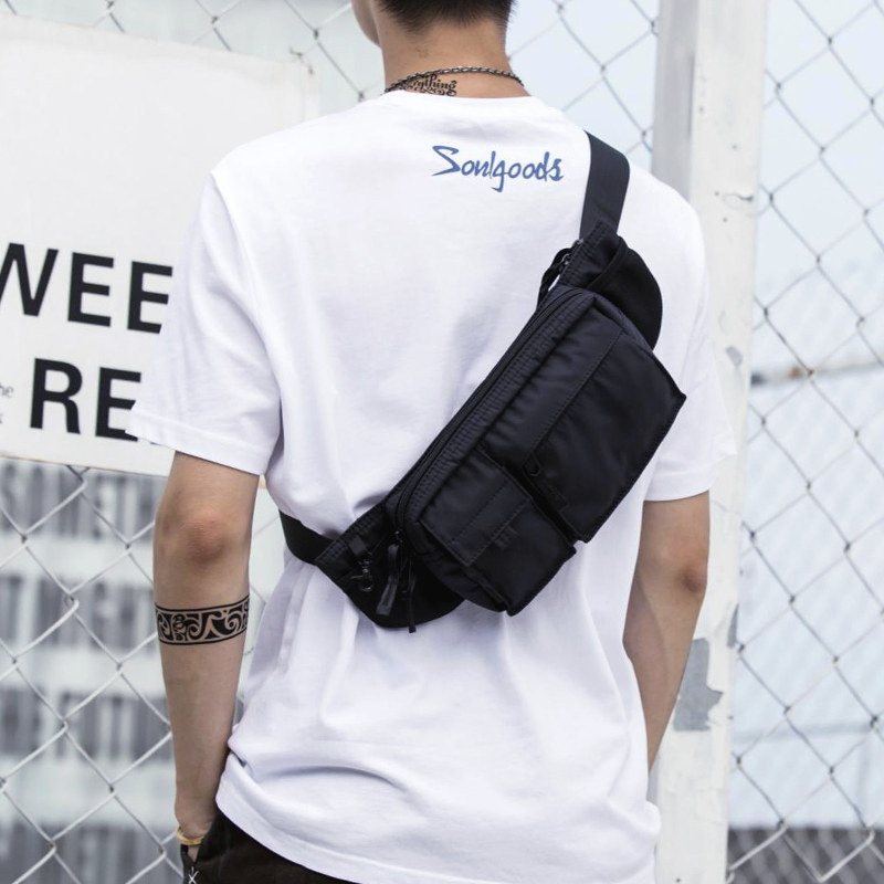 腰包多功能休闲男士收银运动斜挎包 名莱男士包袋