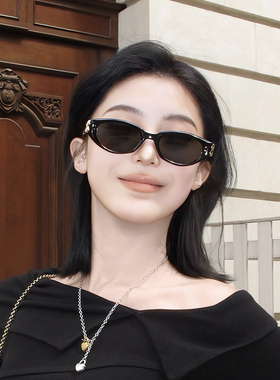 2026新款gm猫眼墨镜女款高级感复古小框偏光近视太阳眼镜防紫外线