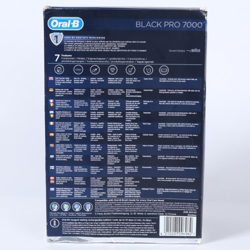 欧乐b Black 7000 智能电动牙刷三刷头3D蓝牙 含充电底座计6000 - 图0