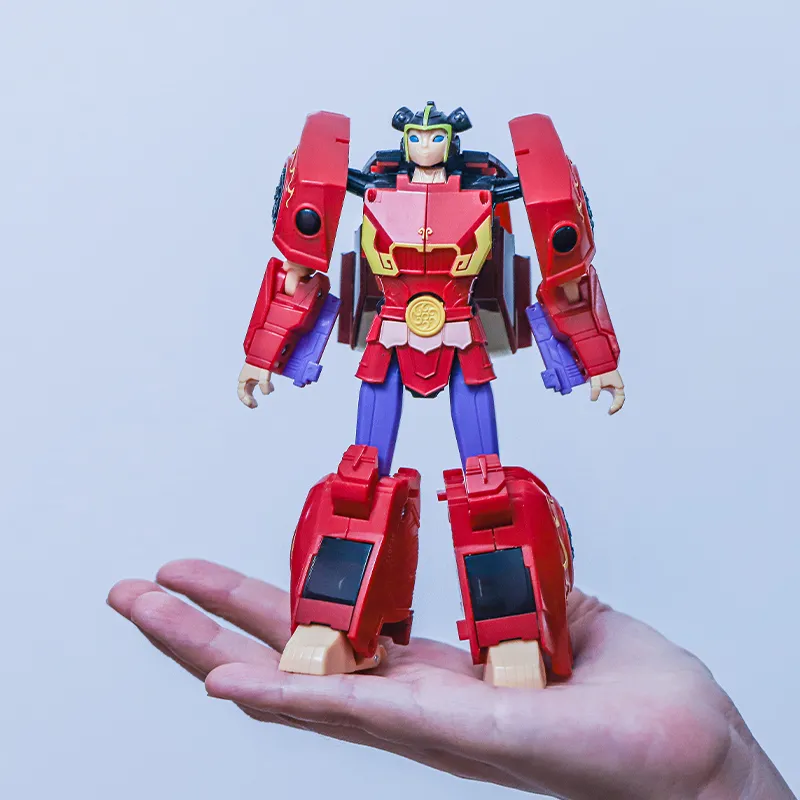 变形金刚与哪吒手办动画玩具擎天柱武士系列可动人偶模型生日礼物