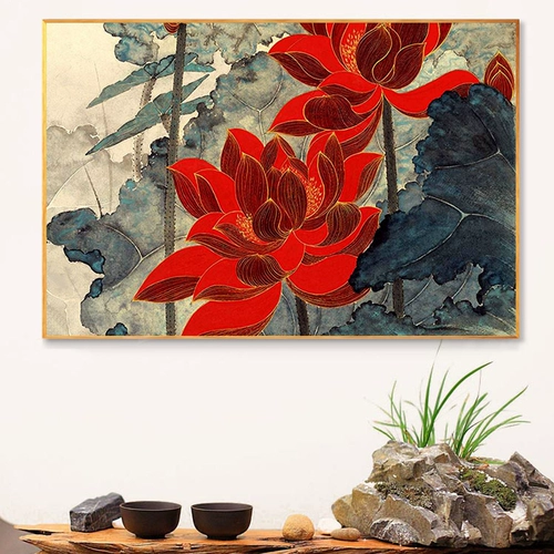 Pin Dadu Zhang Daqian Классическая цифровая цифровая масляная картина