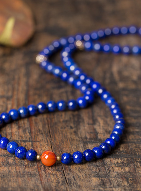 南红青金石民族风阿富汗多圈手串