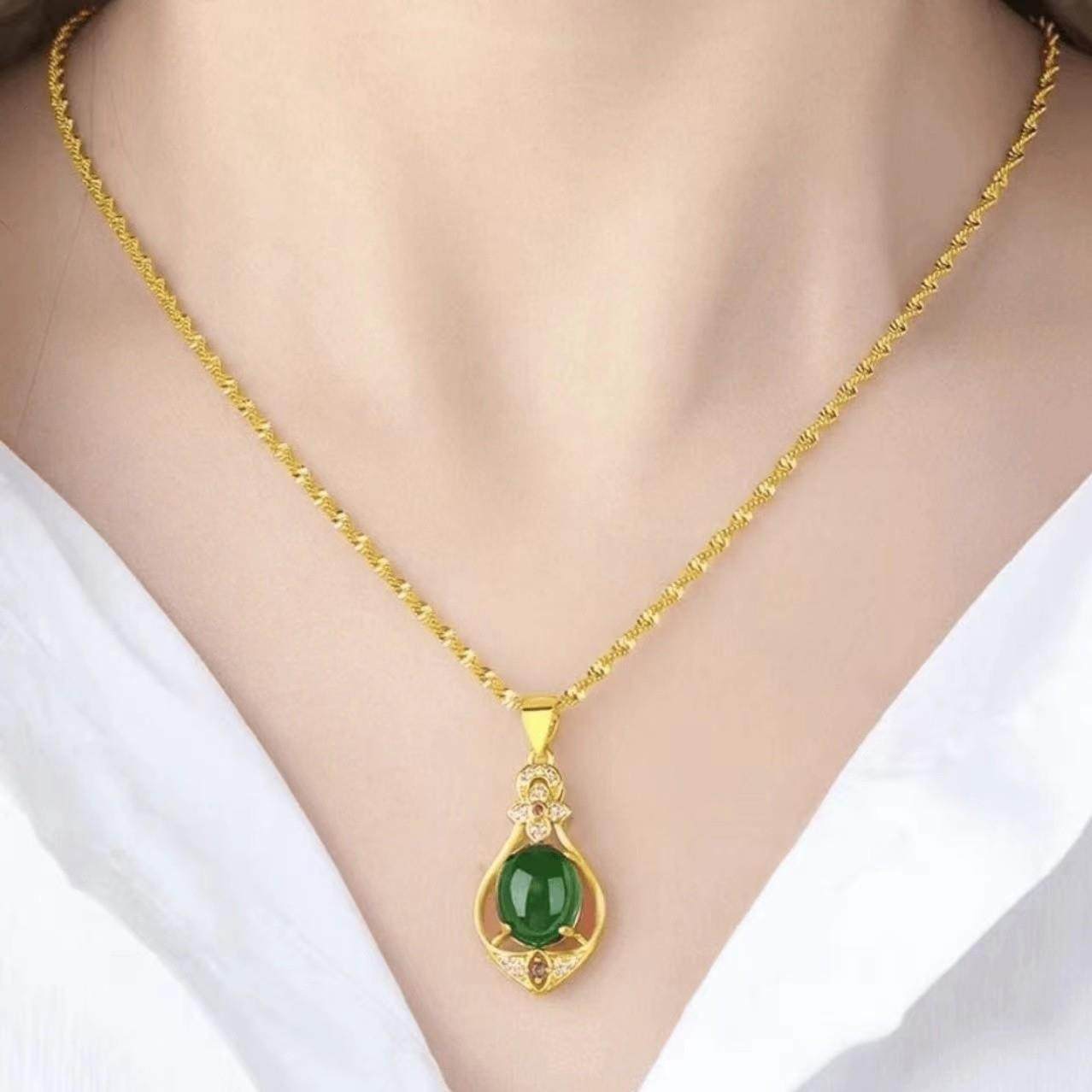 【短视频福利】合金项链轻奢小众四叶草项链吊坠女锁骨链百搭,淘宝优惠券,粉丝福利购,淘宝优惠卷