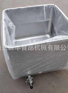 不锈钢料桶车 带上盖304材质不锈钢肉料车桶车  200L带阀门小料车